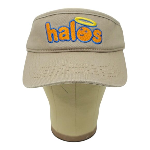 Halos Oranges Adjustable Strapback Visor Cap Washed Chino Tennis Golf Hat NEW - Picture 9 of 13